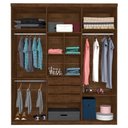 Ver imagem 2 de Guarda Roupa Casal Elisa 6 Portas de Bater 3 Gavetas MDP MDF Malbec Off White Framar