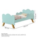 Ver imagem 3 de Mini Cama Angel Mdf 156x80 Cm Menta Decmade
