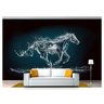 Papel De Parede Animais Cavalo Arte Água 3D Anm101 3M² - 1