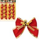 Ver imagem 3 de Kit 96 Laços de Bolinhas Natalino Pingentes Árvore Natal 6cm