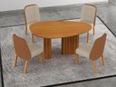 Ver imagem 5 de Conjunto Jantar 4 Cadeiras Maciça 1,35x90 Iza - Arbo Design - Cinamomo Linho Palha