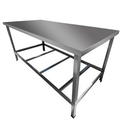Kit Lanchonete Mesa de Manipulação 120x55cm + Fritadeira a Gás 2 Cuba + Chapa a Gás 90cm - 2