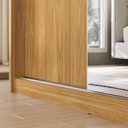 Ver imagem 4 de Guarda Roupa Casal Ambiente Riva 22515k com Espelho Cinamon Touch Off White Flex - Demóbile