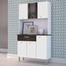 Kit Cozinha Compacta Armário Pan 06 Portas Branco/white/petróleo - Kit's Paraná Kit's Paraná - 2