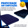 Colchão Inflável Casal 191x22x137cm Camping Casa Colchonete Acampamento Aguenta Suporta Enche Grande - 10