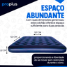 Colchão Inflável Casal 191x22x137cm Camping Casa Colchonete Acampamento Aguenta Suporta Enche Grande - 2