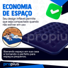 Colchão Inflável Casal 191x22x137cm Camping Casa Colchonete Acampamento Aguenta Suporta Enche Grande - 4