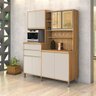 Armário Gabi Cozinha Completa Compacta 8 Portas Reflecta:off White - 2
