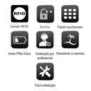 Ver imagem 2 de Fechadura Eletrônica Móvel Tech Modelo 1001t Horizontal