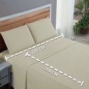 Ver imagem 5 de Lençol Cama Box Casal 200 Fios 4 Peças Conjunto com Virol 100% Algodão:palha