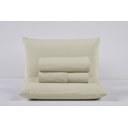 Ver imagem 1 de Lençol Cama Box Casal 200 Fios 4 Peças Conjunto com Virol 100% Algodão:palha