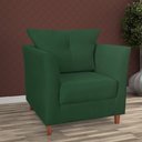 Ver imagem 3 de Poltrona Decorativa Isis Verde - Visalar Móveis
