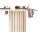 Ver imagem 5 de Mesa P/ Cozinha Viena C/ Tampo Madeirado C/ Vidro 136cm Freijó/off White - Dj Móveis