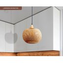 Ver imagem 2 de Pendente Bioma 295 1xe27 Fibra de Bambu G-light
