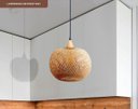Ver imagem 2 de Pendente Bioma 295 1xe27 Fibra de Bambu G-light