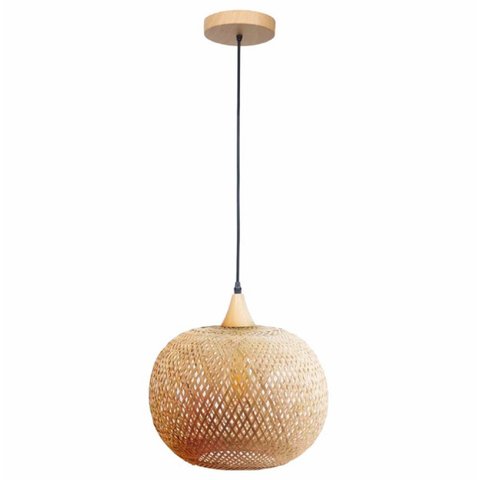 Pendente Bioma 295 1xe27 Fibra de Bambu G-light