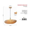Ver imagem 3 de Pendente Bioma 295 1xe27 Fibra de Bambu G-light