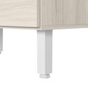 Ver imagem 6 de Balcao com Tampo e Nicho para Forno 1 Gaveta MDF 80 cm Kali 1640622 Bianco Toq Nicioli