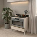 Ver imagem 7 de Balcao com Tampo e Nicho para Forno 1 Gaveta MDF 80 cm Kali 1640622 Bianco Toq Nicioli