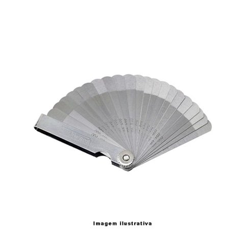 Calibrador de Folgas de Velas de Ignição com 22 Lâminas Stanley 78-218