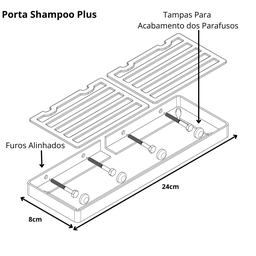 Kit Acessórios Para Banheiro Cromado 6 Peças - 9