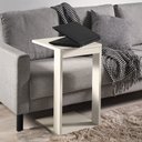 Ver imagem 6 de Mesa Namur Móvel Suporte Lateral Off White Para Computador
