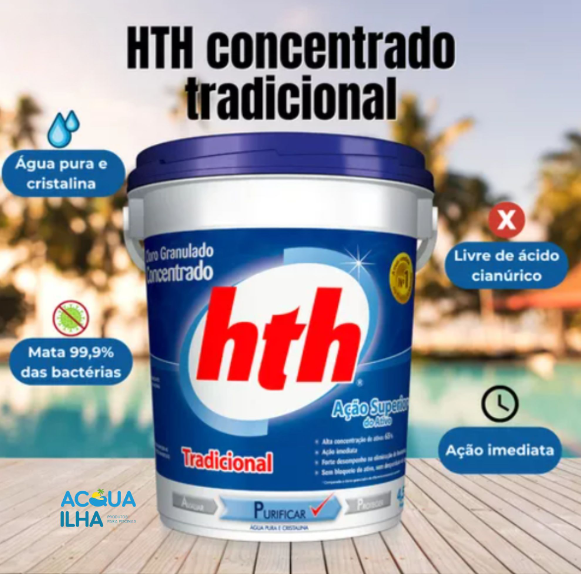 Cloro Granulado Concentrado Tradicional Hth 10 Kg