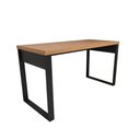 Ver imagem 1 de Mesa Escrivaninha Home Office 100% Mdf Freijó/preto - Panorama Móveis