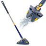 Mop Esfregao Giratorio Telescopio Espreme Torce Pano Limpa Vidro Janela Teto Parede Chao Azulejo Lam - 1