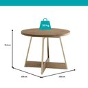 Ver imagem 4 de Conjunto Sala de Jantar 4 Cadeiras Belgravia Carraro Carvalho Dourado