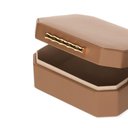 Ver imagem 2 de Caixa em Mdf com Revestimento Sintético Veludo Interno Mart:marrom