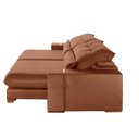 Ver imagem 5 de Sofá Retrátil Reclinável 230 cm Malta Veludo Terracota Yescasa