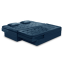 Ver imagem 3 de Sofá Cama King 5 Lugares 2,70m Alexa Suede Azul