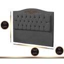 Ver imagem 5 de Cabeceira Kate Veludo Cinza Escuro para Cama de Casal 1,40 Bz Home Decor