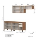 Ver imagem 4 de Cozinha Modulada Compacta 5 Peças com Balcão Pia com Tampo Venaly