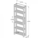 Ver imagem 3 de Estante Multiuso Madeira Maciça Bella Suze