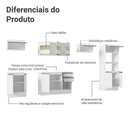 Ver imagem 5 de Armário de Cozinha Completa 100% Mdf 310 Cm Smart 02 Xa Branco