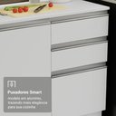 Ver imagem 6 de Armário de Cozinha Completa 100% Mdf 310 Cm Smart 02 Xa Branco