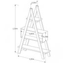 Ver imagem 3 de Estante Escada Madeira Maciça Decor Suze