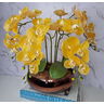 Arranjo Com 4 Orquídeas Amarela Vaso Cobre 28cm - 3