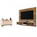 Ver imagem 2 de Kit 2 Peças com Estante para TV até 65 Polegadas 100% MDF e Buffet Atlanta Marrom