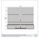 Ver imagem 3 de Kit 2 Peças com Estante para TV até 65 Polegadas 100% MDF e Buffet Atlanta Marrom
