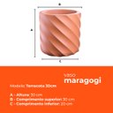Ver imagem 3 de Vaso Maragogi Terracota 30 Terrano