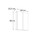 Ver imagem 3 de Espelheira de Banheiro 60cm ESP4007 Nature Marrom/Carvalho