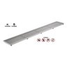 Ralo de Piso Alumínio Anodizado Ralo Linear 10x100 Grelha - 5