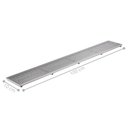 Ver imagem 2 de Ralo de Piso Alumínio Anodizado Ralo Linear 10x100 Grelha