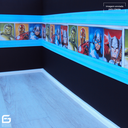 Ver imagem 5 de Moldura Guarnição Rodameio Eva Autocolante Marte 7cmx5mm 10 Metros - Azul