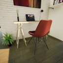 Ver imagem 4 de Escrivaninha Mesa Escritório Cavalete Madeira Macica Ms Colors