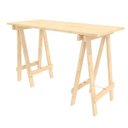 Ver imagem 2 de Escrivaninha Mesa Escritório Cavalete Ms Colors 120cm Natural
