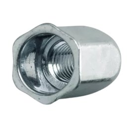 PORCA REBITE SEXTAVADO ABA FINA M8 X 18 MA-1,25 ZINCO -500UN - 3